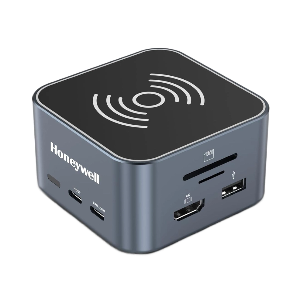 Honeywell Type C Docking Station 12 in 1 (USB | Type C | HDMI | Lan | Aux | Sd Card) (Open Box)